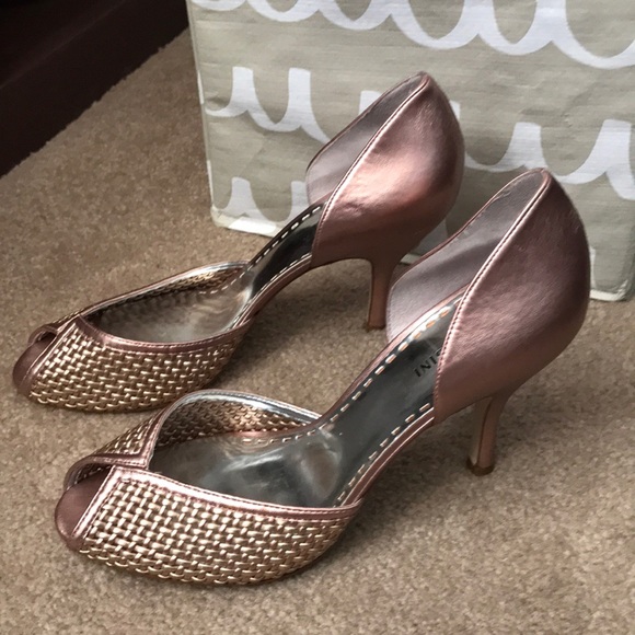 copper colored heels